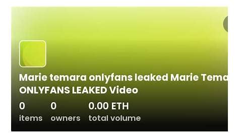 marie temara onlyfans leak|Watch Leaked Videos Of Marie Temaras OnlyFans